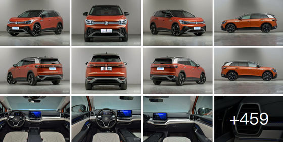 Portas meados de 7seats do tamanho 5 da VW ID.6 CROZZ dos carros da VW EV de 439-586KM grandes