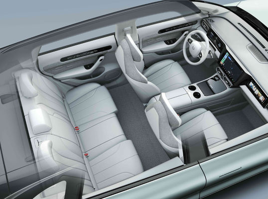 O pulo de 510KM viaja de automóvel o motor C11 Suv do pulo do carro elétrico 5 portas 5 assentos