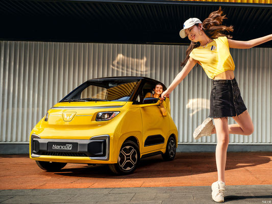3 portas 2 assentos Wuling Hongguang EV 305KM Hong Guang Mini Ev